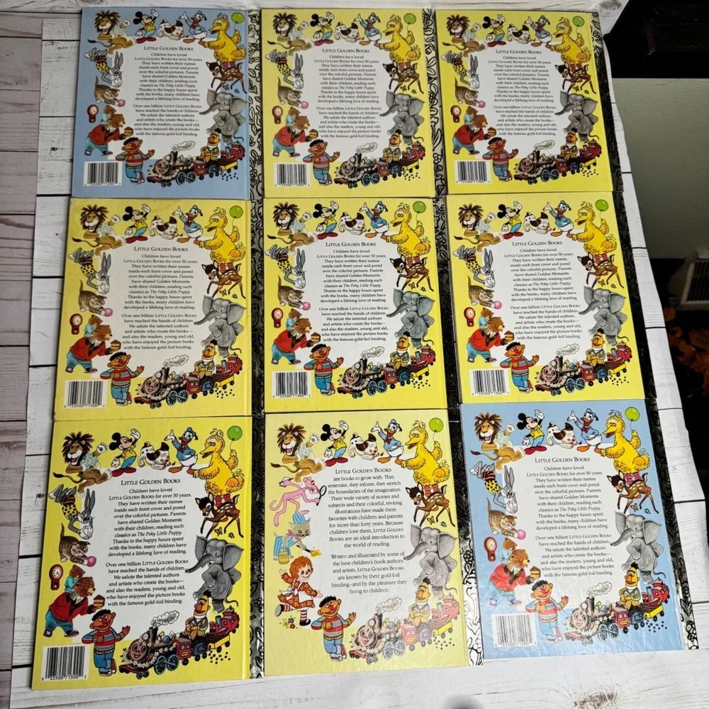 Little Golden Book Lot of 9 Like New Children's Classics Bugs Bunny Mother Goose